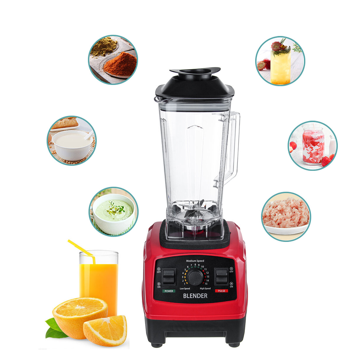

2200W Wall-Breaking Machine Household Multifunctional Mixing Cooking Machines Food Supplement Soy Milk Processor for Kit