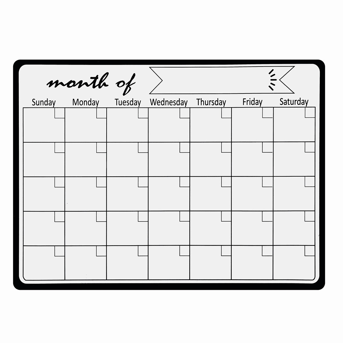 Magnetische kalendersticker Herschrijfbare koelkast Prikbord Kalender Kalender Memo Prikbord Werkstu
