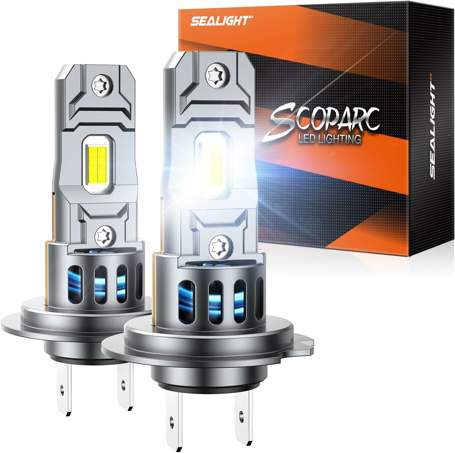 best price,sealight,s2s,h7,pair,car,front,led,headlight,discount