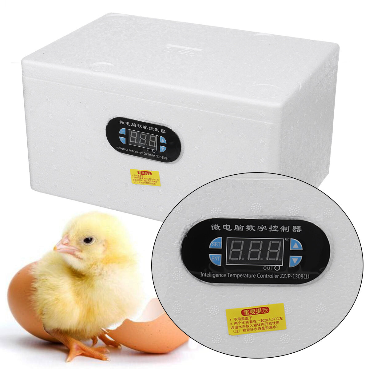

AC 220V 10/20 Eggs Automatic Digital Egg Incubator Chicken Duck Temperature Control Incubators