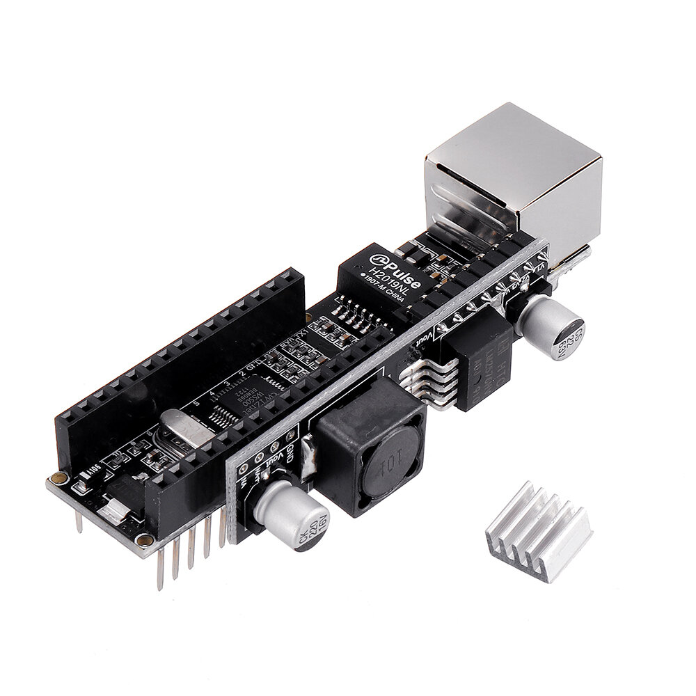 

Robotdyn® Nano V3 Ethernet Shield W5500 (V3) with PoE to Build Tiny Network-connected Device
