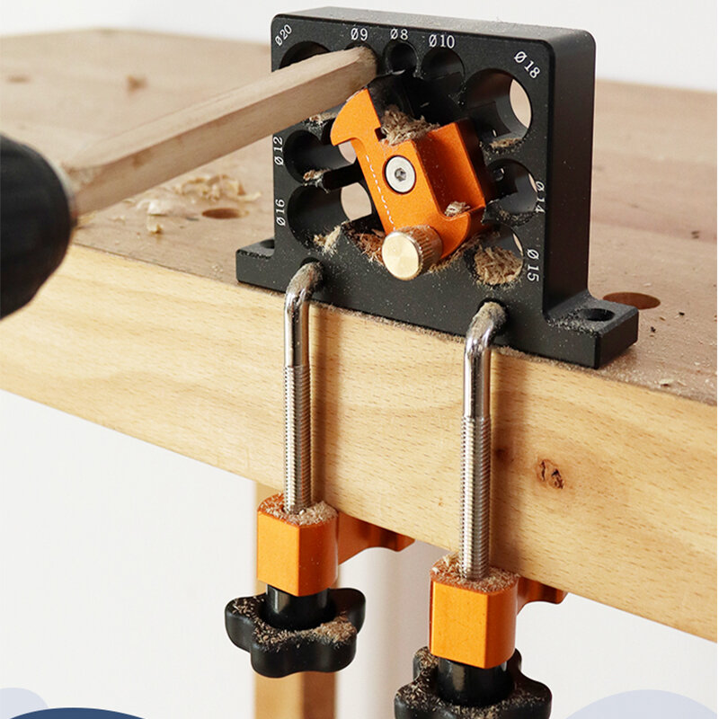 ENJOYWOOD AdjustableDowel Jig With Carbide Inserts 8-20mm Hole Specifications Compact Lightweight