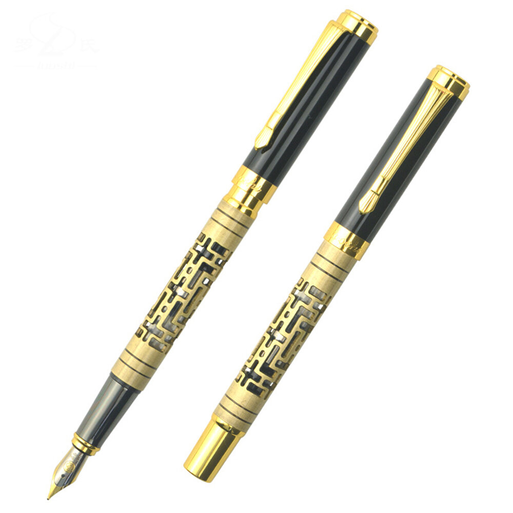

Luoshi 3108 Metal Luxury Fountain Pen Business Writing Signing Calligraphy Pens Office School Stationery Supplies