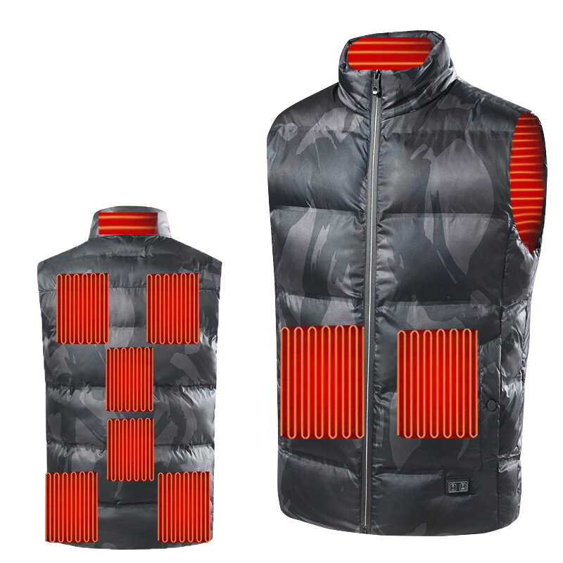 TENGOO Heated Waistcoat USB 3-speed Temperature Control Warm and Comfortable Heated Clothing Casual Vest Heated JacketSportswear for Men and Women