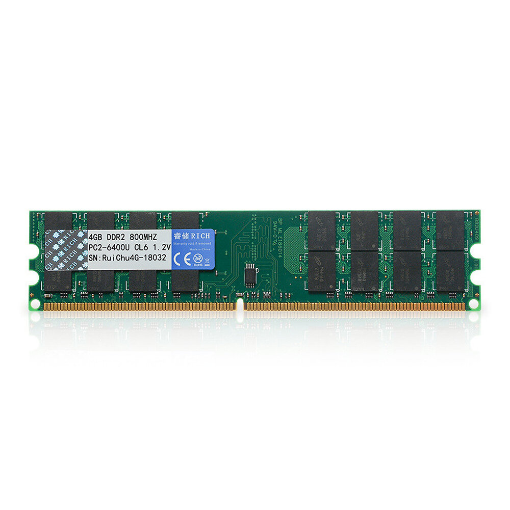 RuiChu DDR2 800MHz 4GB AMD RAM 240pinデスクトップPCコンピュータ用メモリRAMメモリスティックメモリカード