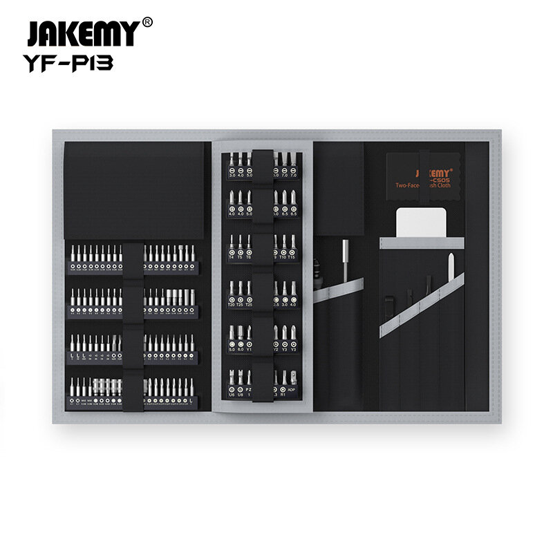 

201 in 1 JAKEMY YF-P13 Precision Magnetic Screwdriver Set Brush Pry Tool For Computer PC Mobile Phone DIY Repair Kit