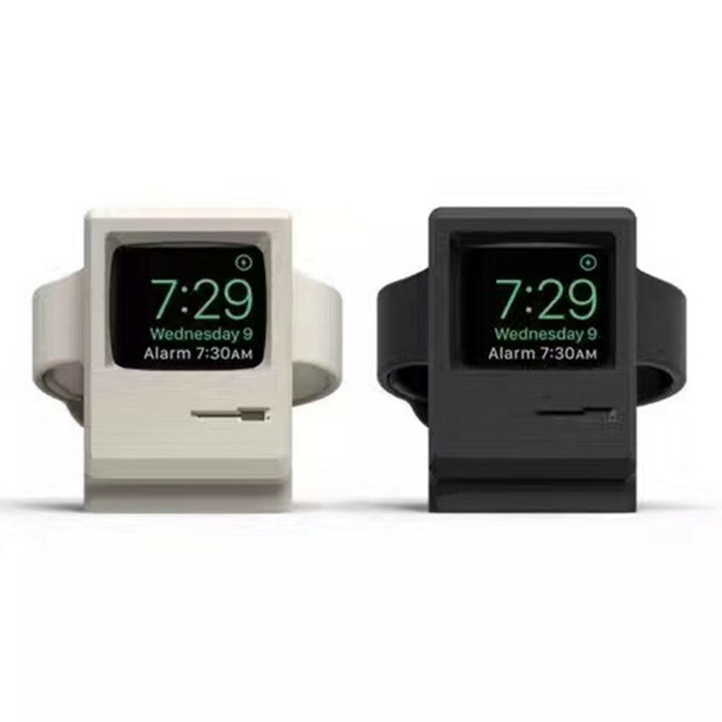 Bakeey siliconen retro-stijl dock-horlogelader voor Apple Watch 1 2 3-serie