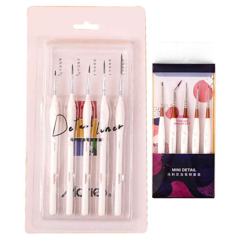 

Marie's G1255 5pcs Hook Line Pen Set Oil Painting Watercolor Gouache Acrylic Hand Painting Tool Stationery for Art Begin
