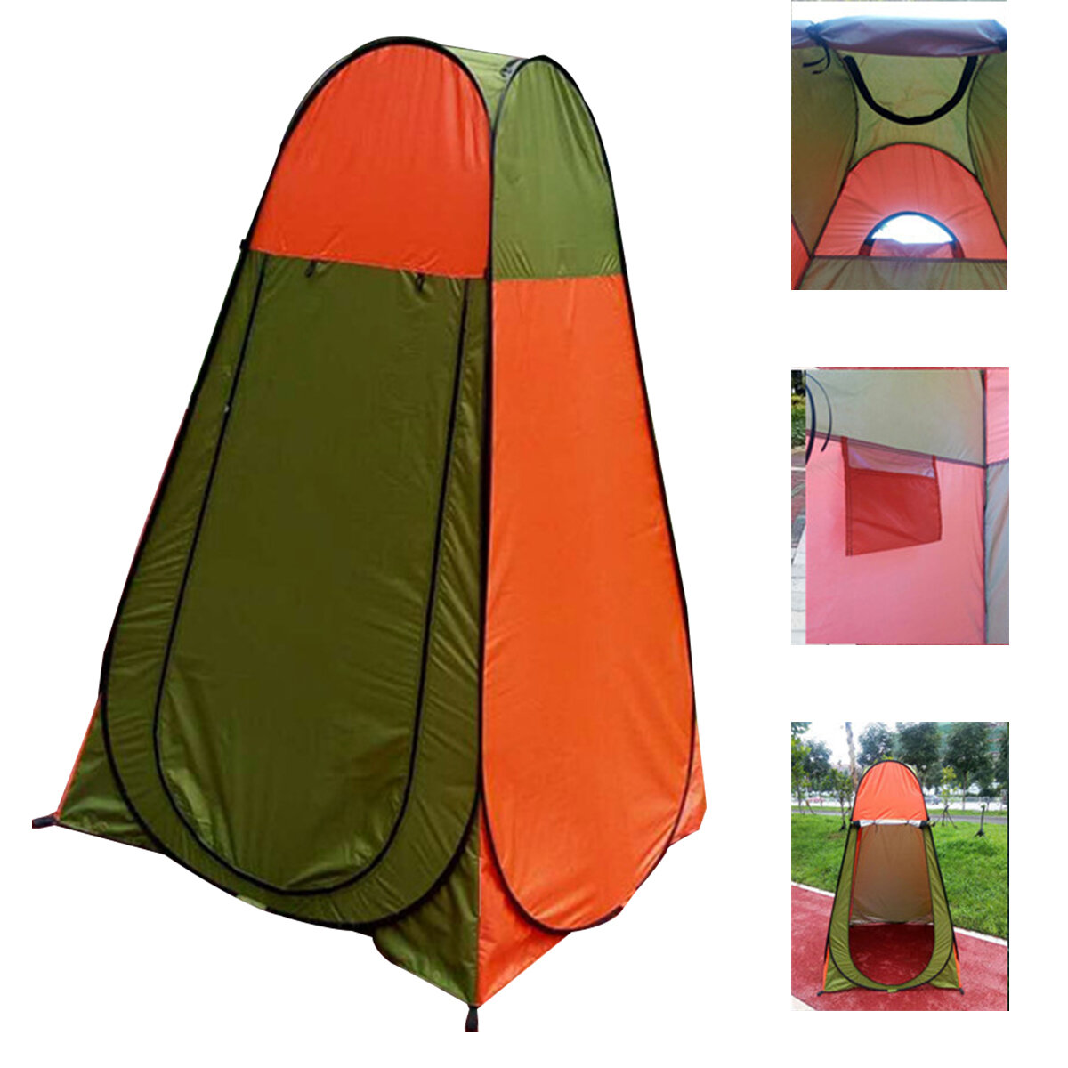 Tenda de chuveiro de privacidade de 47,24x47,24x74,8 polegadas Vestiário Tenda de acampamento ao ar livre Tenda de guarda-sol à prova de UV