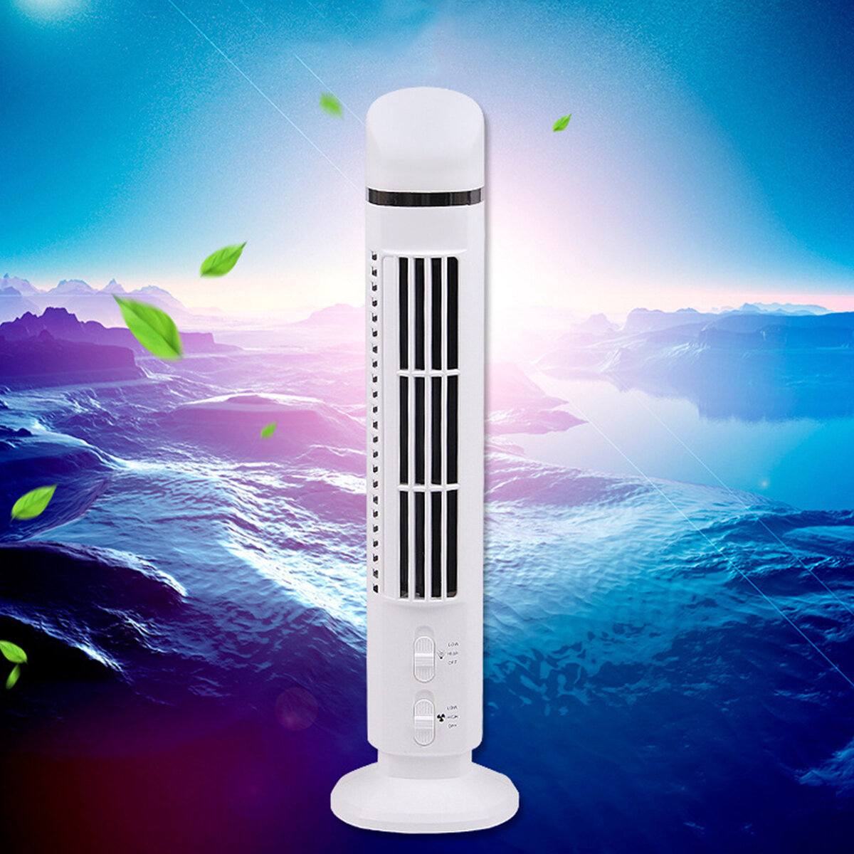 Bakeey Mini Desktop Vertical Bladeless Fan USB Portable Air Cooler Fan Personal Air Cooling Fans Han