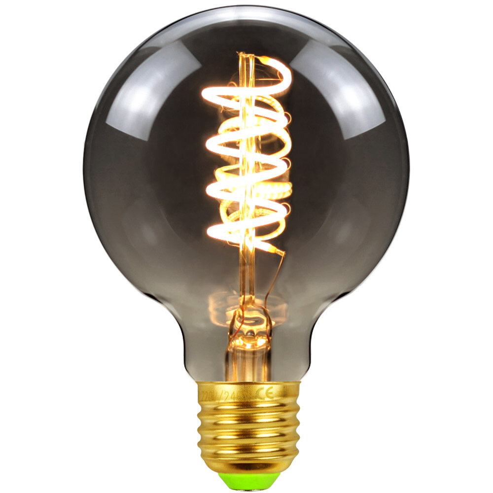 

Художник по свету AC220-240V 2700K 4W G80 Диммируемая LED Лампа Эдисона Дымчато-серое стекло Лампа накаливания Нить нака
