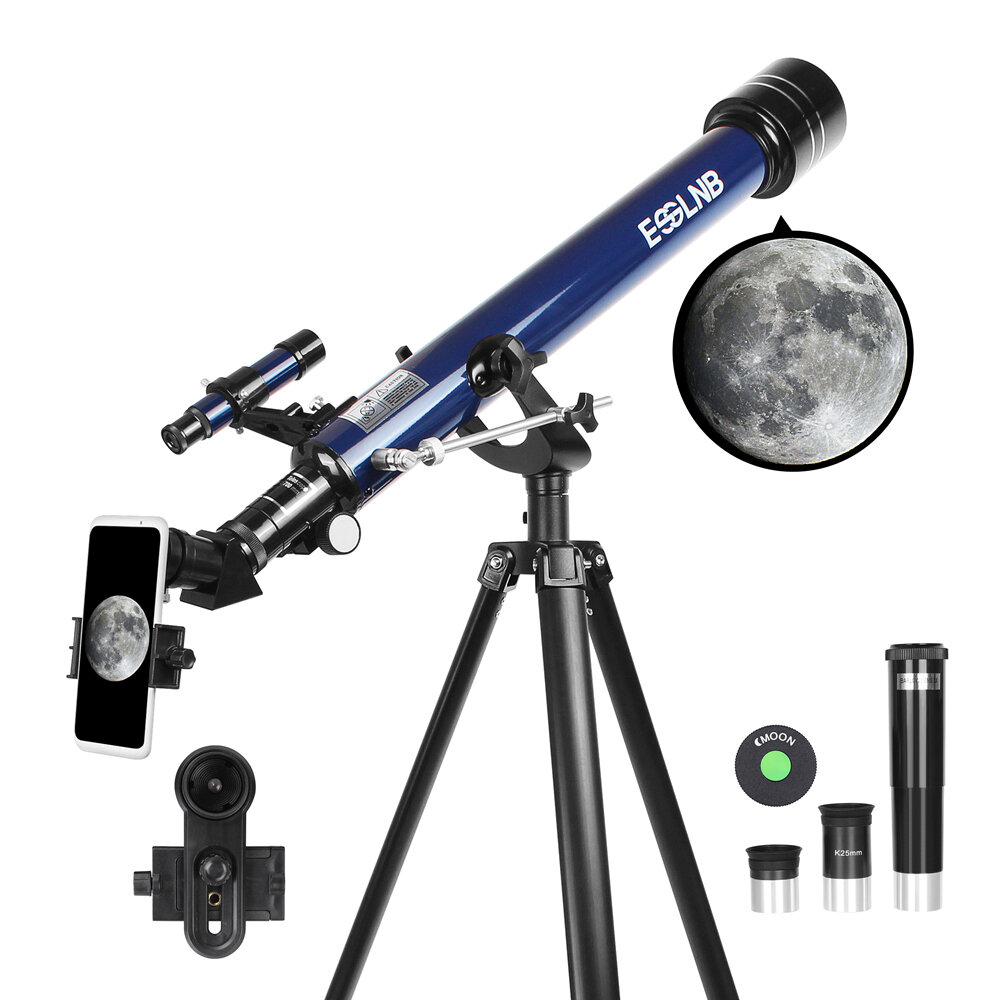 [US Direct] ESSLNB 28X-350X Teleskop Astronomiczny 60mm Teleskopy Astronomiczne dla Dorosłych Dzieci Początkujących w Astronomii ES2016