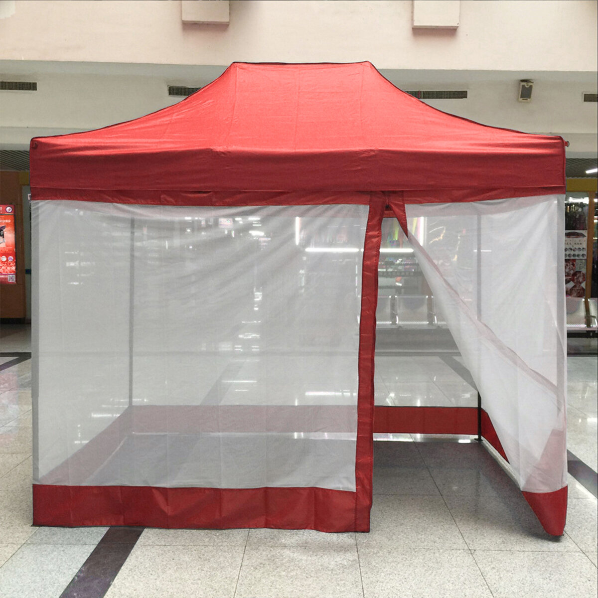 3x3m 1 Side Wall Canopy shelter tent Side Wall Replacement Pieces Anti-mosquito Nets Breathable Windproof Shelter Tent Outdoor Camping Travel