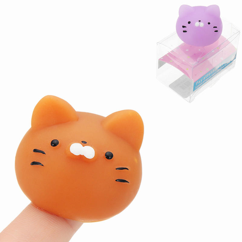 Mochi Maneki-neko Fortune Cat Kitten Squishy Squeeze Cute Healing Toy Kawaii Collection Stress Relie