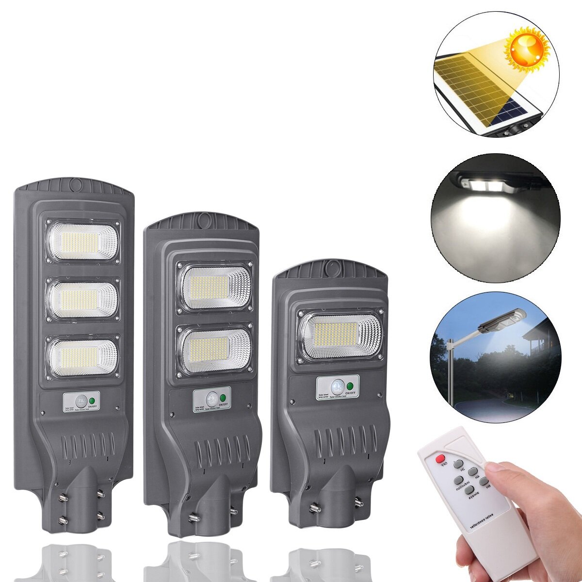 117/234/351 LED Solar Wall Street Light PIR Bewegingssensor Buitenlamp met afstandsbediening