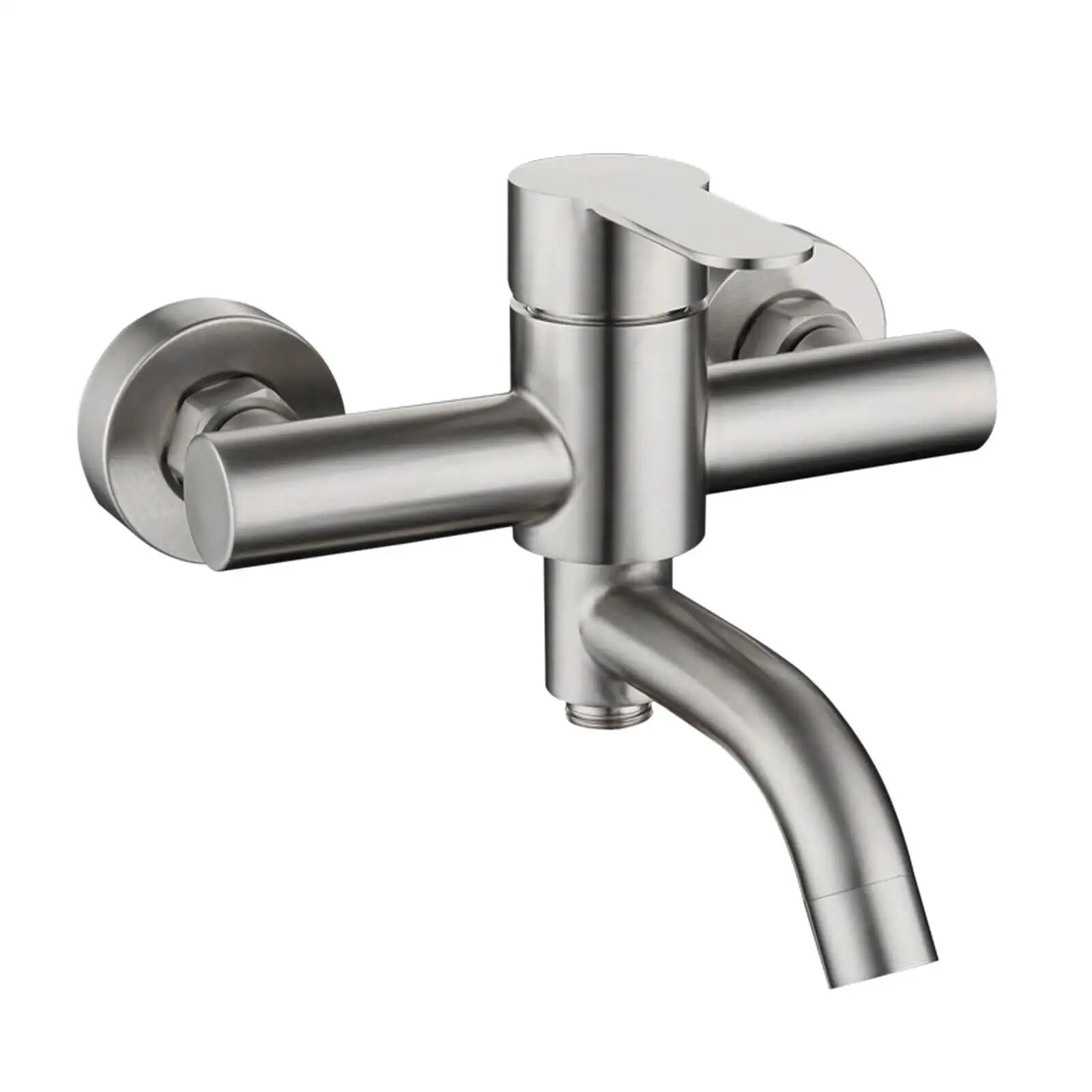 

Stainless Steel G1/2 Hot and Cold Shower Mixer Faucet Shower Diverter Wall Mounted Bathroom Fixtures Ceramic Valve Core