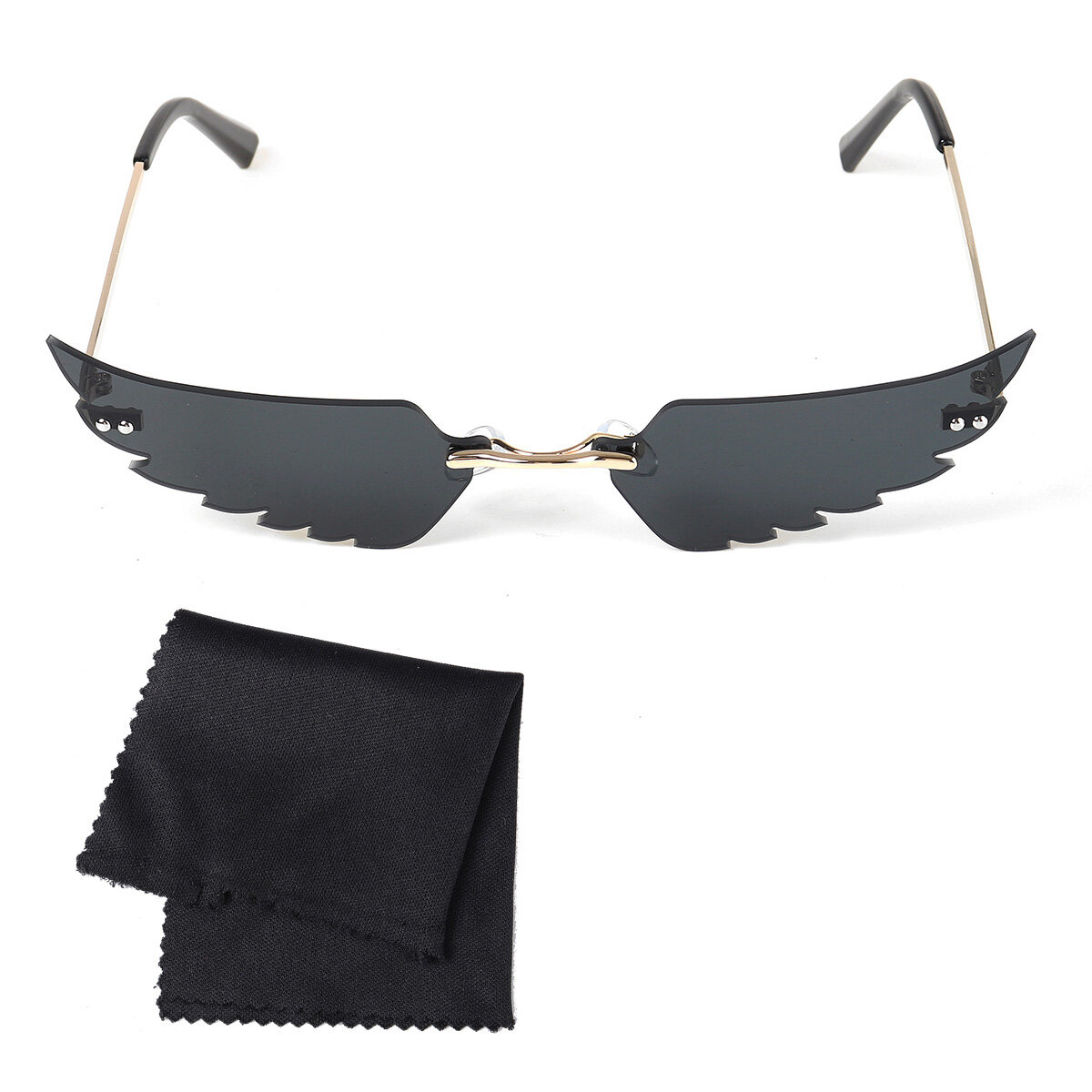 Dames Randloze zonnebril Zonnebril Eyewear Frameless w / Storage Case
