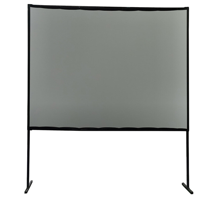 Projector Screen With Stand 100 Inch PVC Gray Soft HD 16:9 Portable Tripod Projector Movie Curtain R