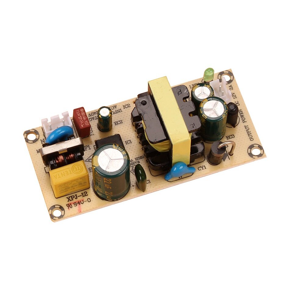 XPJ-12 AC100-240V to DC12V 2A Power Supply Bare Board AC to DC 24W Step-down Charging Adapter Module