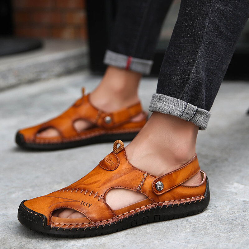 menico leather sandals