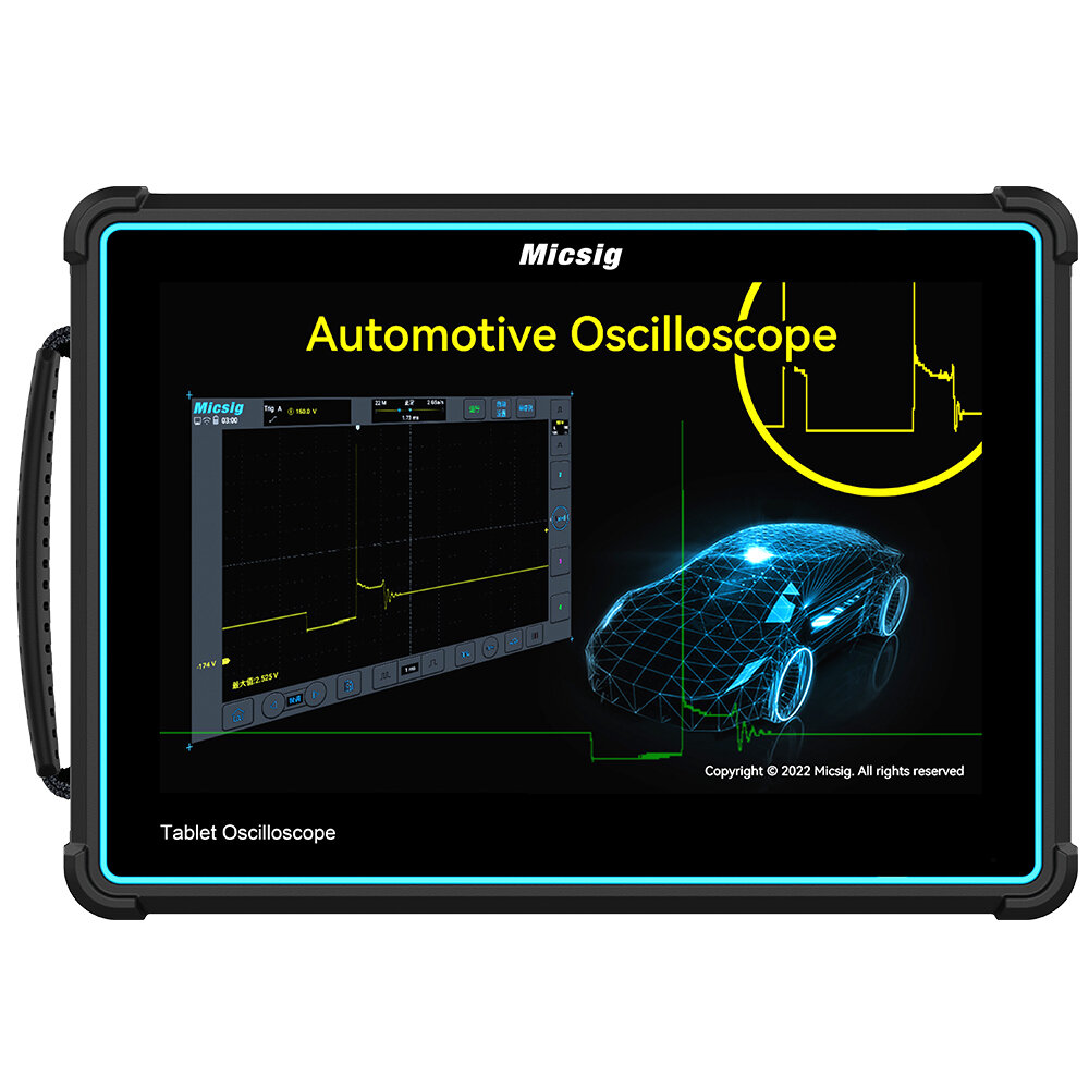 

Micsig ATO2002 Automotive Tablet Oscilloscope 200MHz Bandwidth 1GSa/s Rate 10.1" TFT-LCD Wi-Fi USB Type-C Best Diagnosti