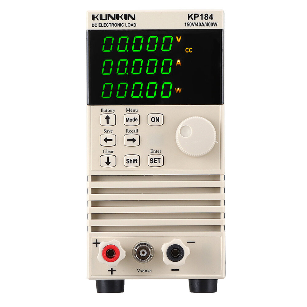 

KP184 Электронная нагрузка постоянного тока Батарея Тестер емкости RS485/232 400 Вт 150 В 40A AC 220 В Professional Бата