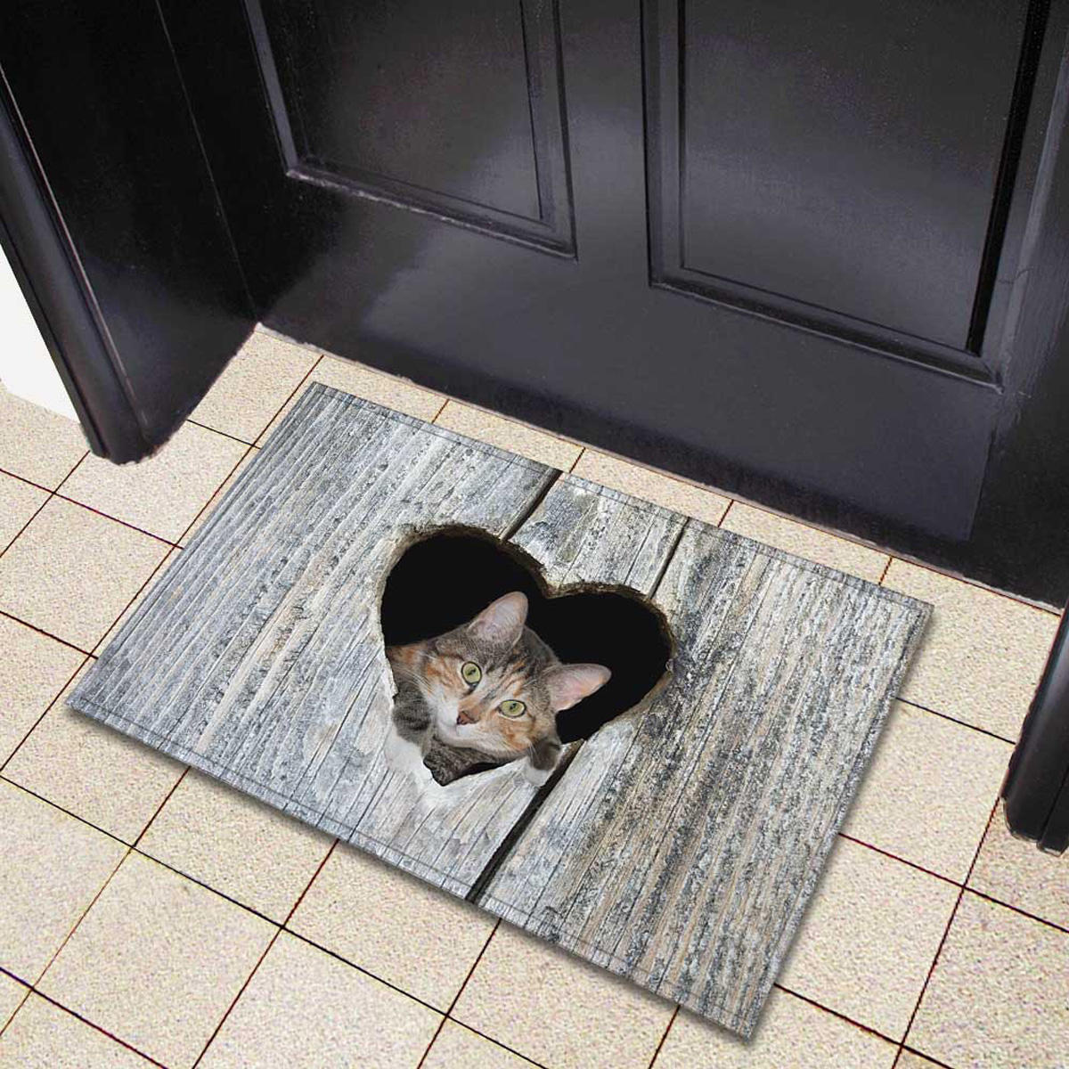 Door Mat Cartoon Cute Cat Kitchen Rugs Bedroom Carpets Living Room Floor Mat