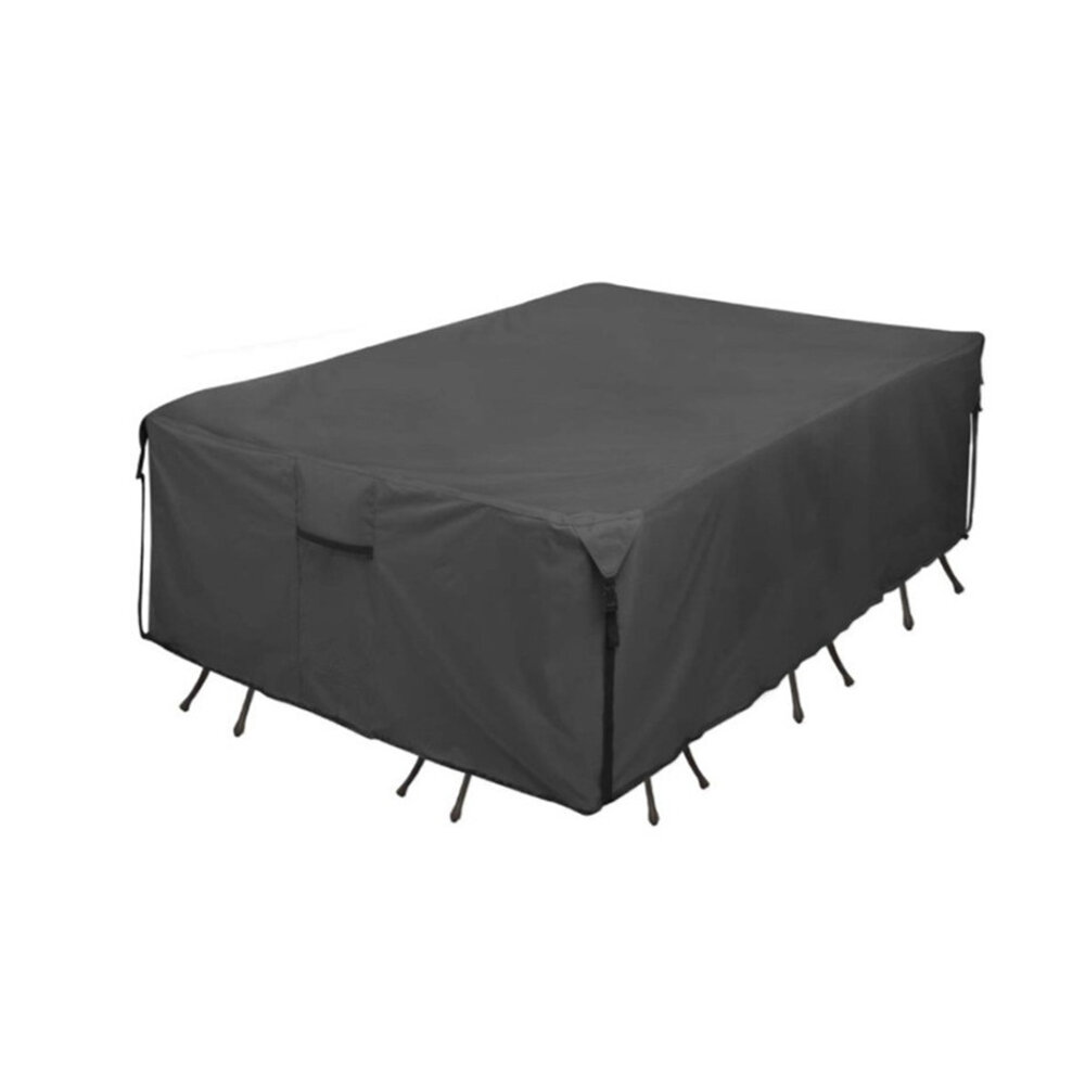 IPRee® 137x137x86CM Rectangular Patio Table Cover 600D Canvas Waterproof Tear-Resistant Sofa Chair Desk Furniture Set Covers Dust-proof Protector Outdoor Garden