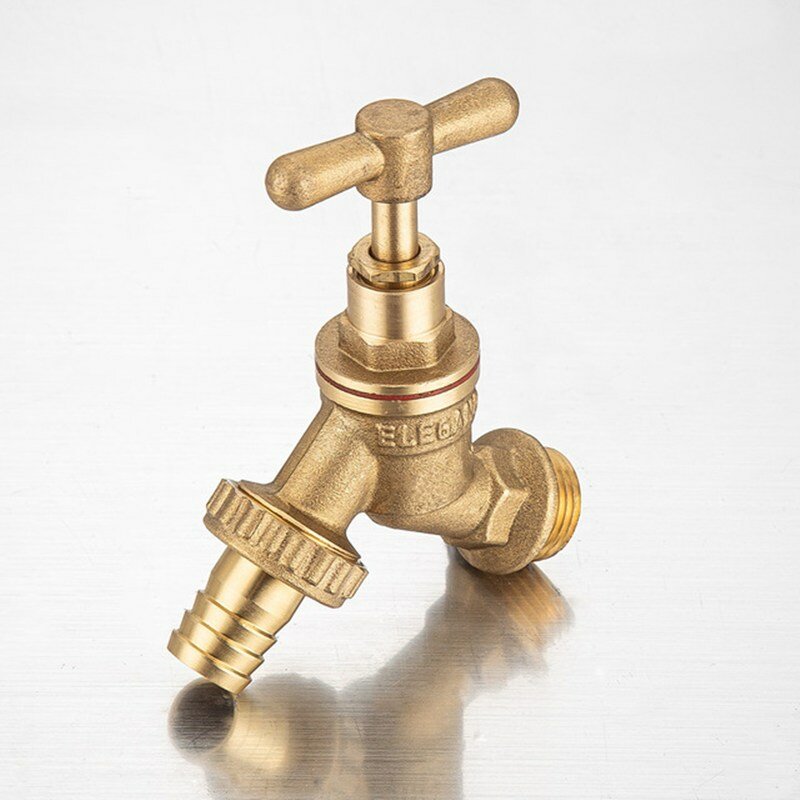 TMOK 1/2 Inch DN15 Brass Slow-closing Faucet Ton Barrel Joint Accessories Outlet Water Tap Faucet Va