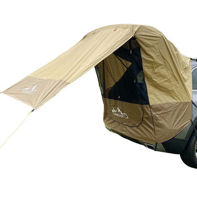 IPRee® Namiot na bagażnik samochodowy Osłona przeciwsłoneczna Przeciwdeszczowa do samodzielnego prowadzenia wycieczki Grill mobilny namiot na zewnątrz
