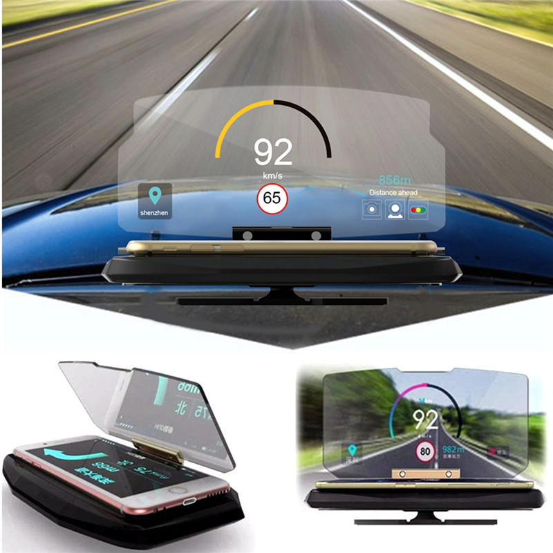 

Универсальный HUD Head Up Дисплей Авто Сотовый телефон GPS навигация Подставка для отражателя отражателя для iPhone