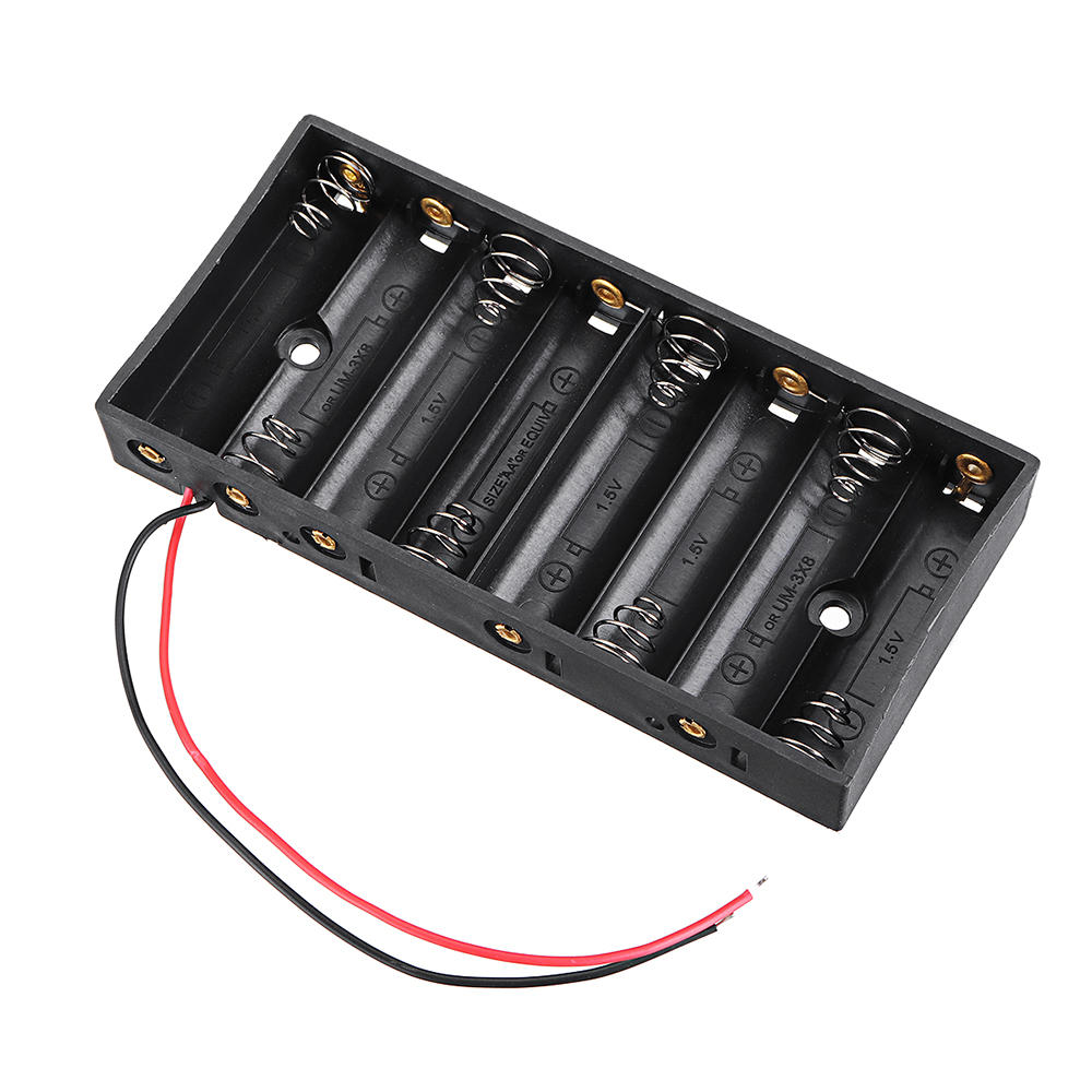 8 slots AA batterijbox Batterijhouderkaart voor 8xAA-batterijen Doe-het-zelf zaak