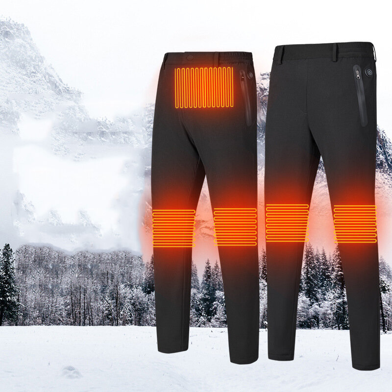 Intelligent Heating Pants Heated Pants USB Charging Waterproof Windproof Mountaineering Skiing Fishing Pants Winter Pants