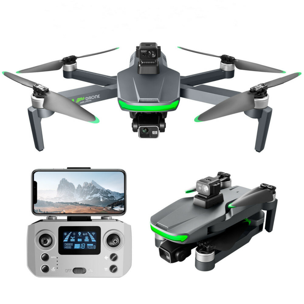 YLR/C S155 GPS 5G WiFi 6KM Repeater FPV with Real 2.7K HD ESC Camera 3-Axis EIS Gimbal 500g Load 360° Obstacle Avoidance 40mins Flight Time Brushless Foldable RC Drone Quadcopter RTF