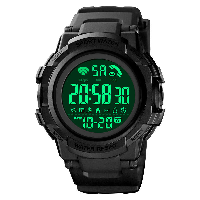 

SKMEI 1501 5ATM Водонепроницаемы Dgital Smart Watch Световой хронограф Календарь Шагомер Спортивные часы