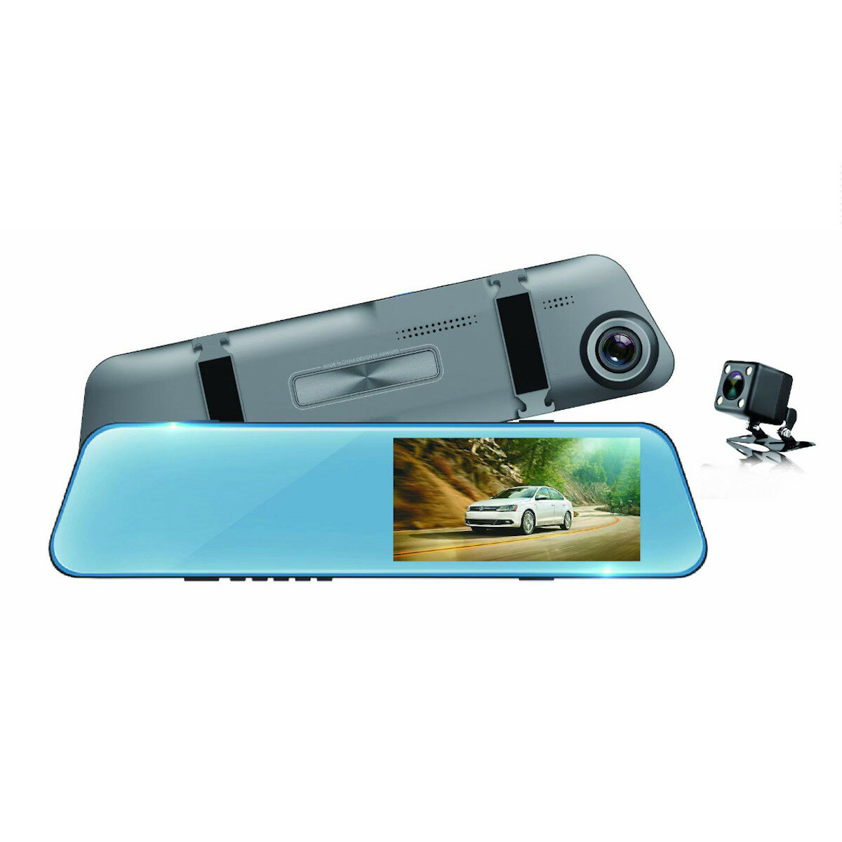 

Н93 1080P 4.5 дюймов Touch Dual Объектив Видеорегистратор Авто Видеорегистратор Зеркало заднего вида Starlight Ночное ви
