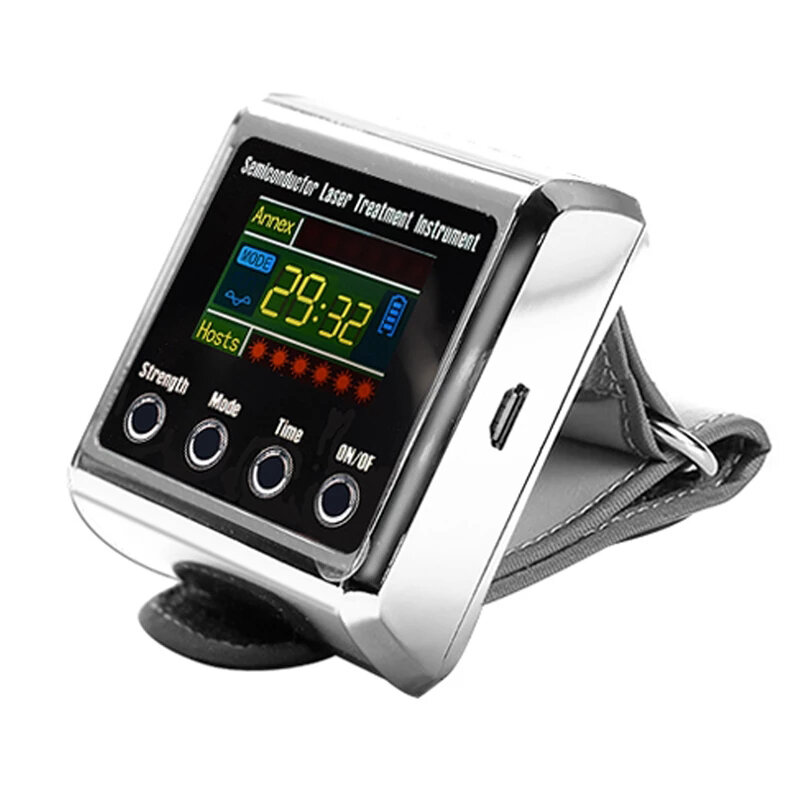 

Laser Wrist Therapy Machine Low Frequency Diabetes Hypertension Cholesterol Treatment Diode LLLT Watch Laser Therapy Mac