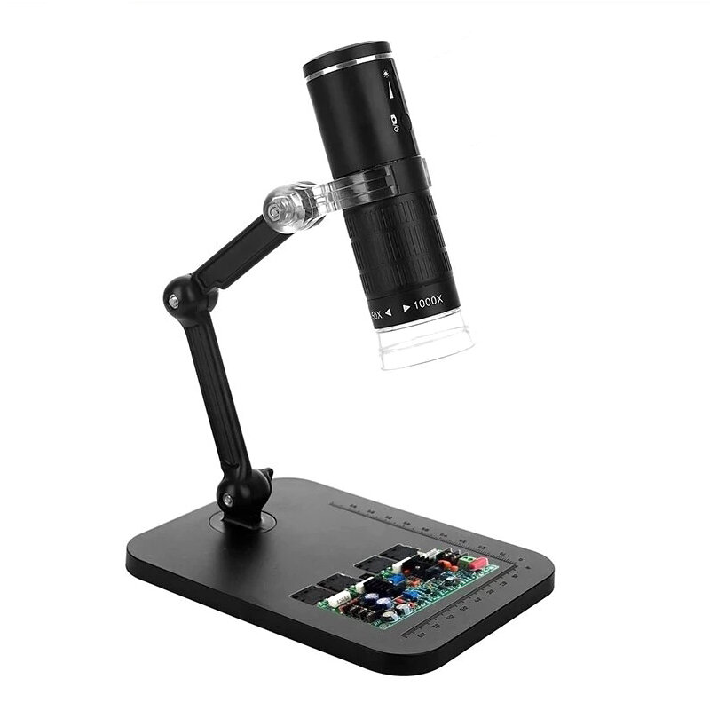 

Цифровой микроскоп WiFi HD 1080P 1000X Портативная электронная лупа камера 8 LED USB-микроскоп для эндоскопии камера Дет