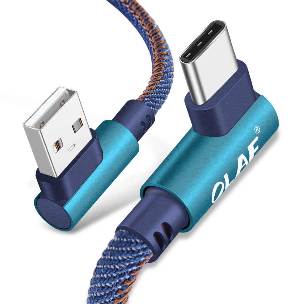 

OLAF 3A USB-A to Type-C Cable Fast Charging Data Transmission Copper Core Line 1M/2M Long for Huawei Mate50 for Samsung