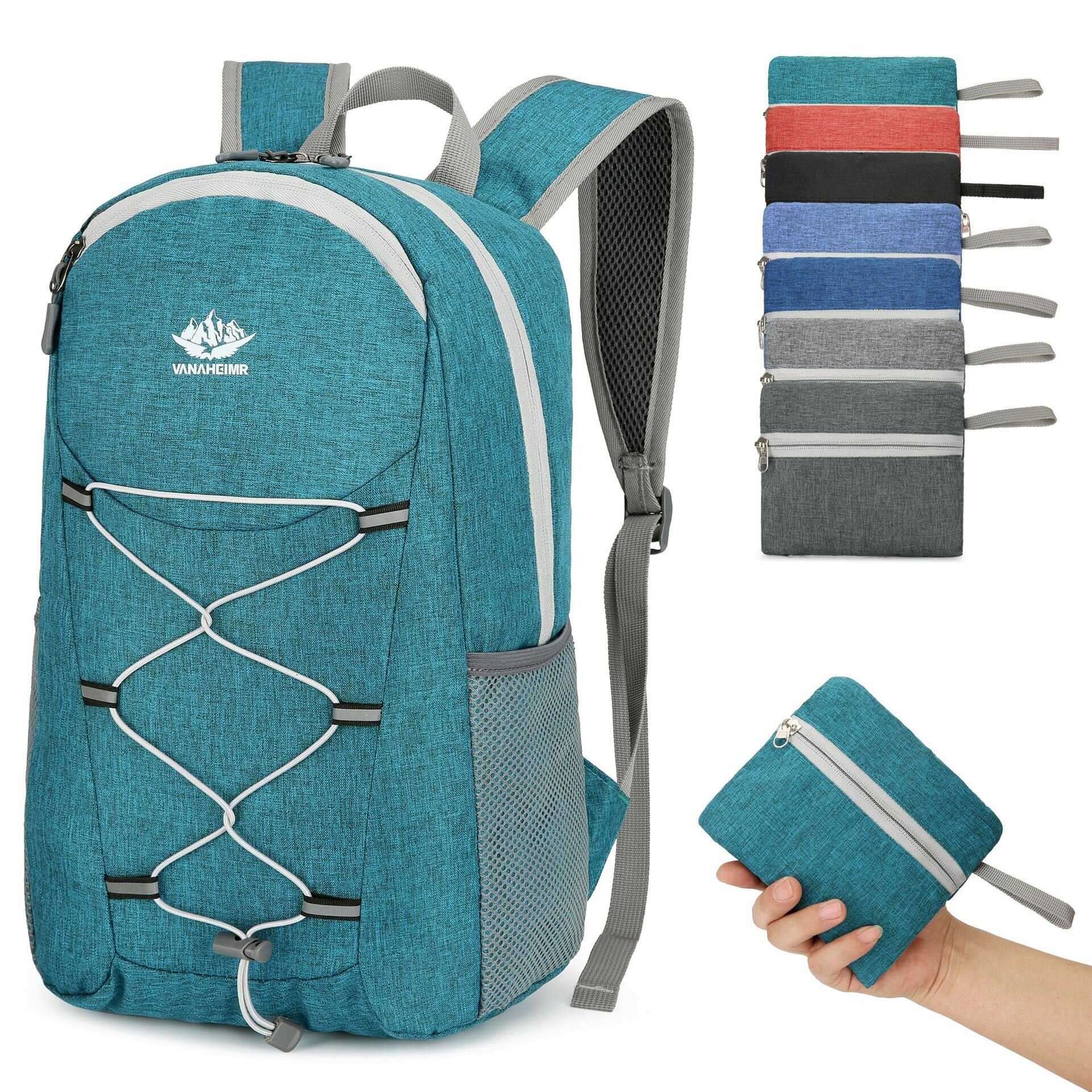 Outdoor-Rucksack mit großer Kapazität zum Zusammenklappen, tragbarer Wanderrucksack für Männer und Frauen