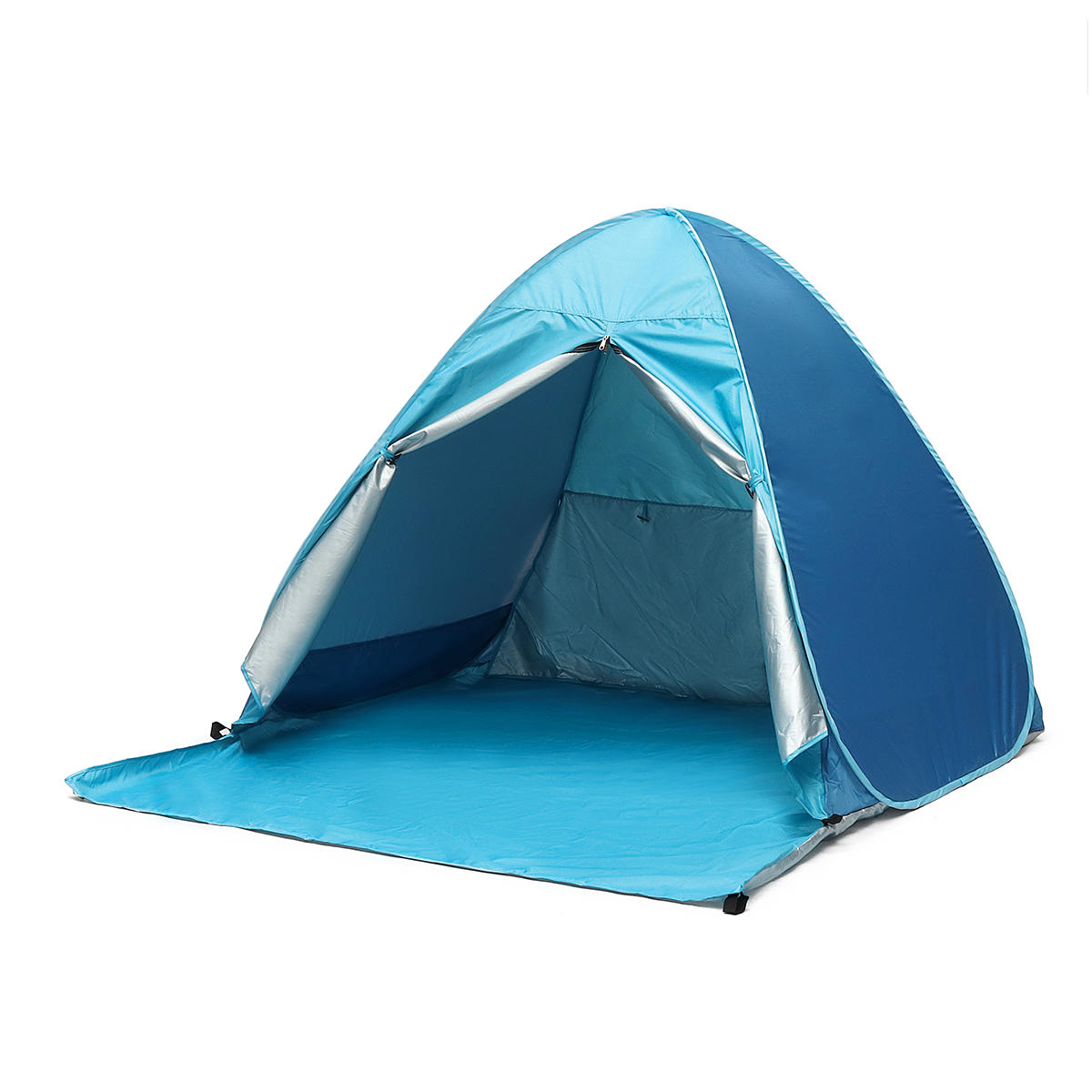 IPRee Outdoor Namiot plażowy i campingowy dla 4 osób, automatyczny, wodoodporny, anty-UV, z daszkiem przeciwsłonecznym