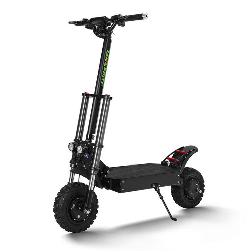 LANGFEITE T8 1200Wx2 Dual Motor 26Ah 11inch Folding Electric Scooter Top Speed 70 km/h Max.Load 150kg Double Brake Syste