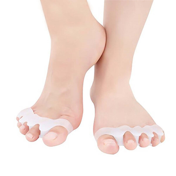 

KALOAD, 1 пара, разделитель пальцев ног Силиконовый, подтяжки для пальцев ног, выпрямитель для снятия боли, облегчение б