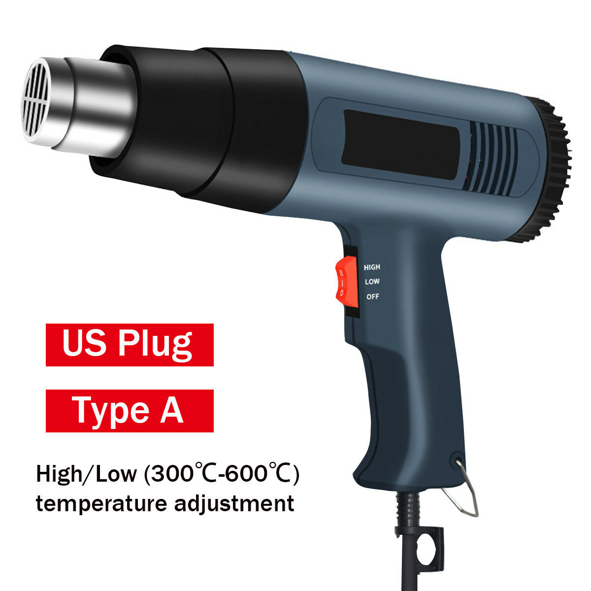 

2000W 220V /110V Electric Hot Air Gun Thermoregulator Heat Guns LCD Display Shrink Wrapping Thermal Power Tool Portable