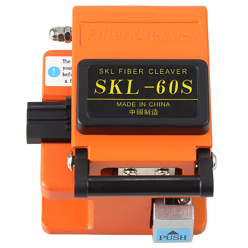 

Raitool SKL-60S Optical Fiber Cutter Cutter FTTH High Precision Fiber Cleaver Orange with bag