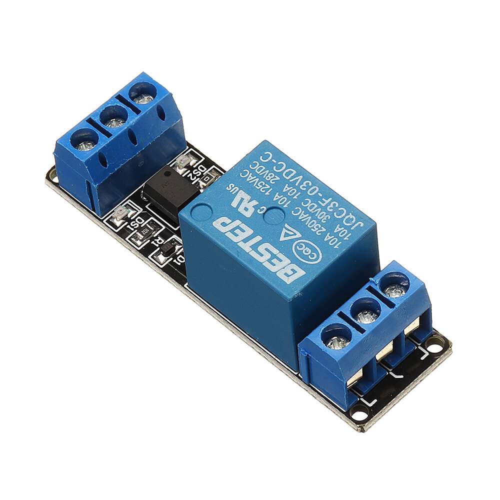 1 Channel 3.3V Low Level Trigger Relay Module Optocoupler Isolation Terminal BESTEP for Arduino - pr