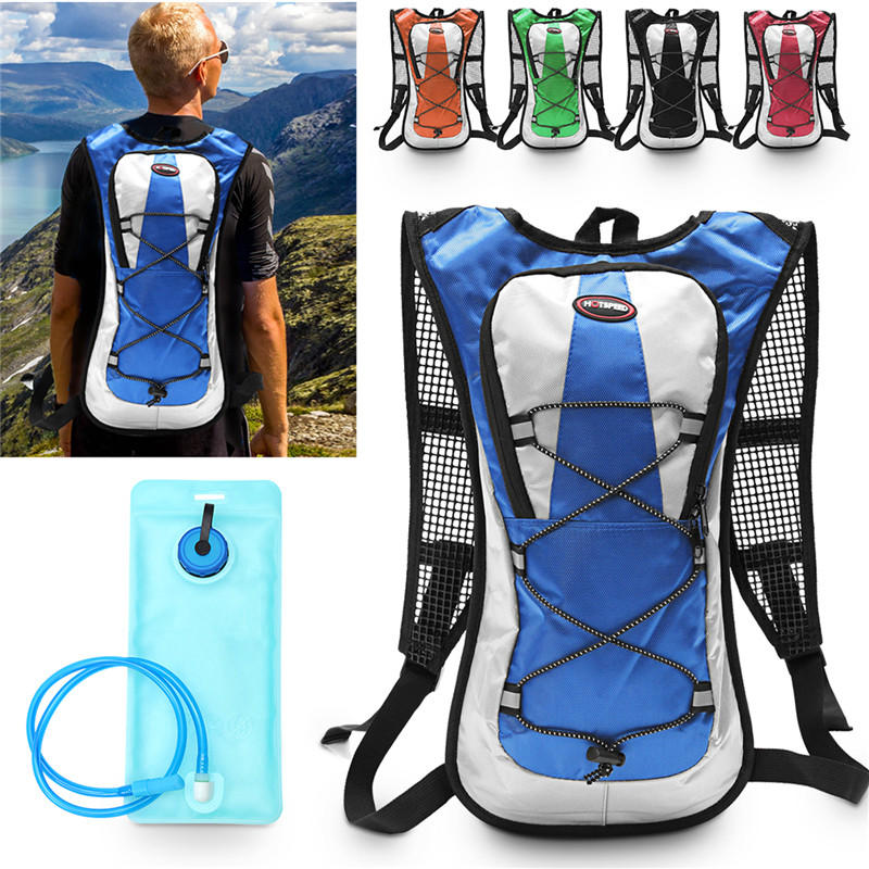 5L Polyester Backpack 2L Water Bladder Bag Hydration Pack for Outdoor Climbing Hiking Cycling