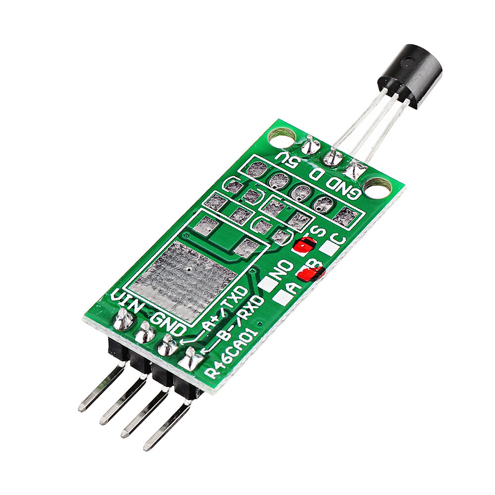 

10pcs DS18B20 12V RS485 Com UART Temperature Acquisition Sensor Module Modbus RTU PC PLC MCU Digital Thermometer