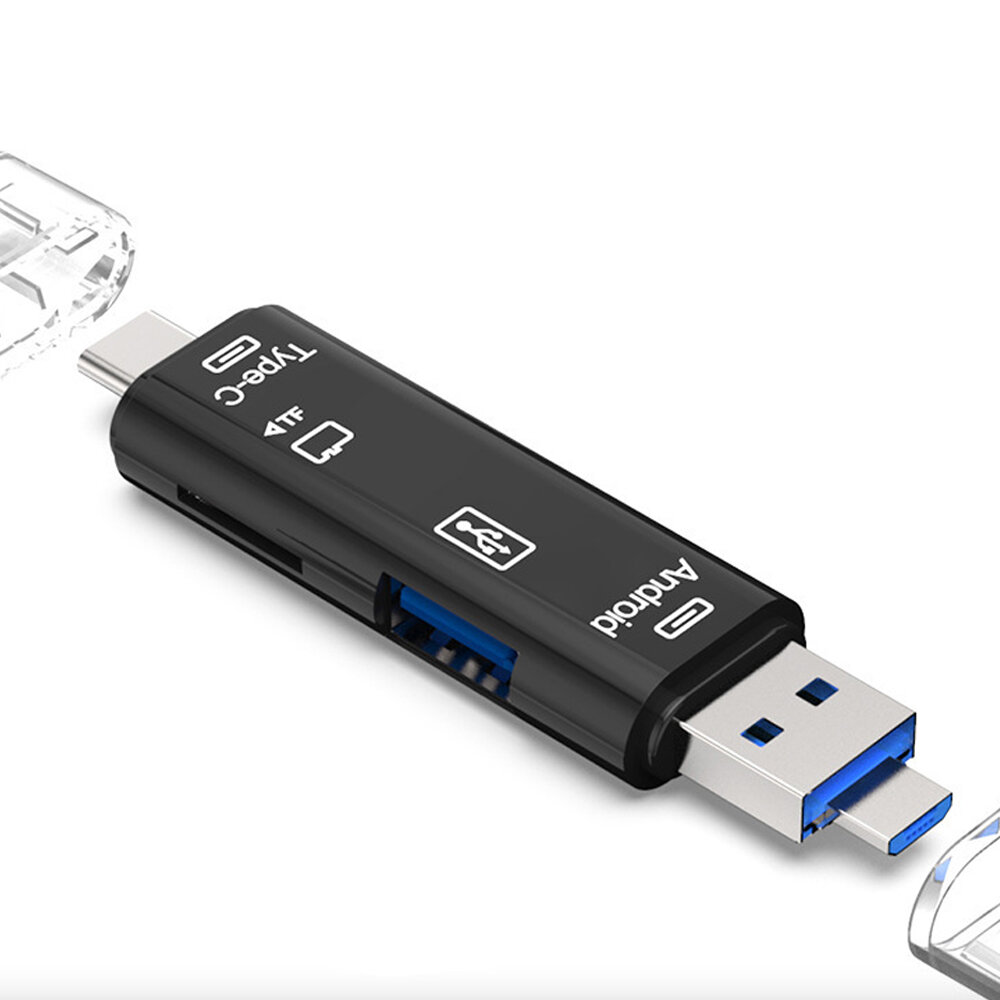 

FONKEN 3 в 1 Type-C USB 2.0 Micro USB TF камера OTG Card Reader с USB-гнездом для динамика смартфона Smart TV