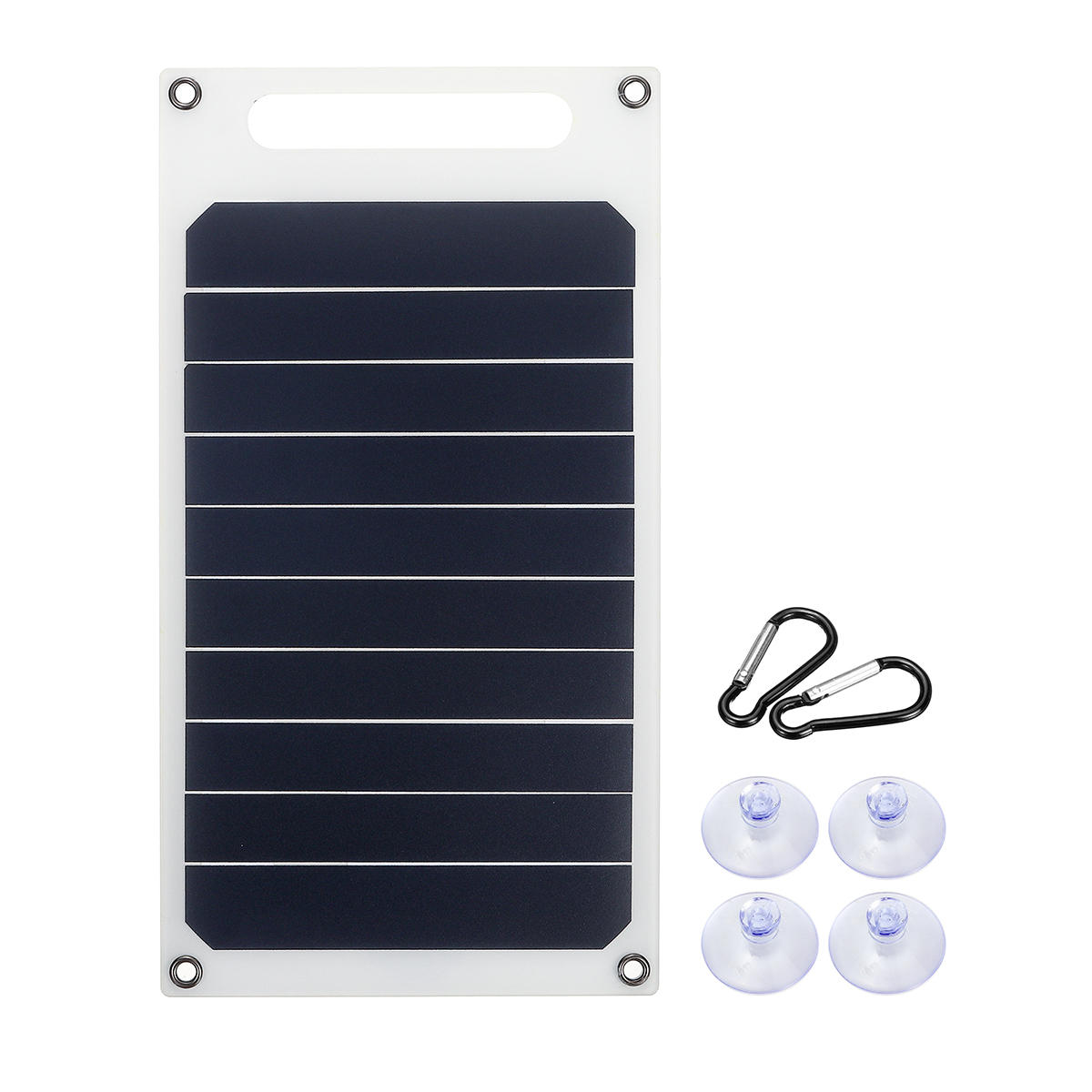 

6V 10W 1.7A Portable Monocrystalline Solar Panel Slim & Light USB Charger Charging Power Bank Pad